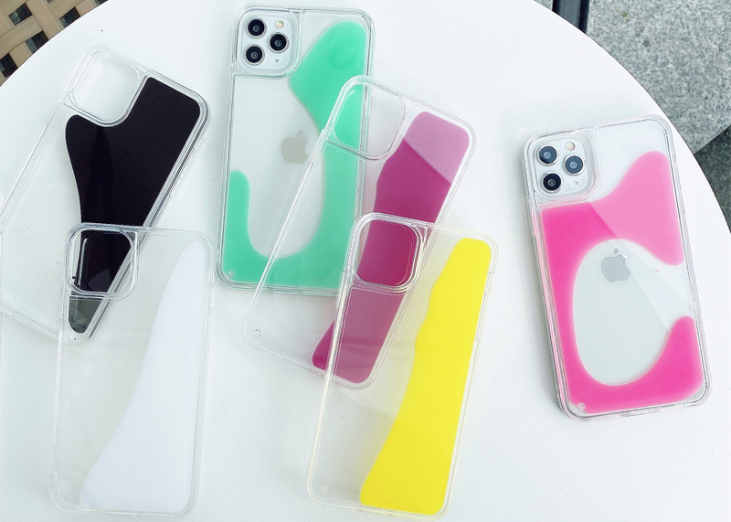 jelly color liquid case for iphone and samsung phones