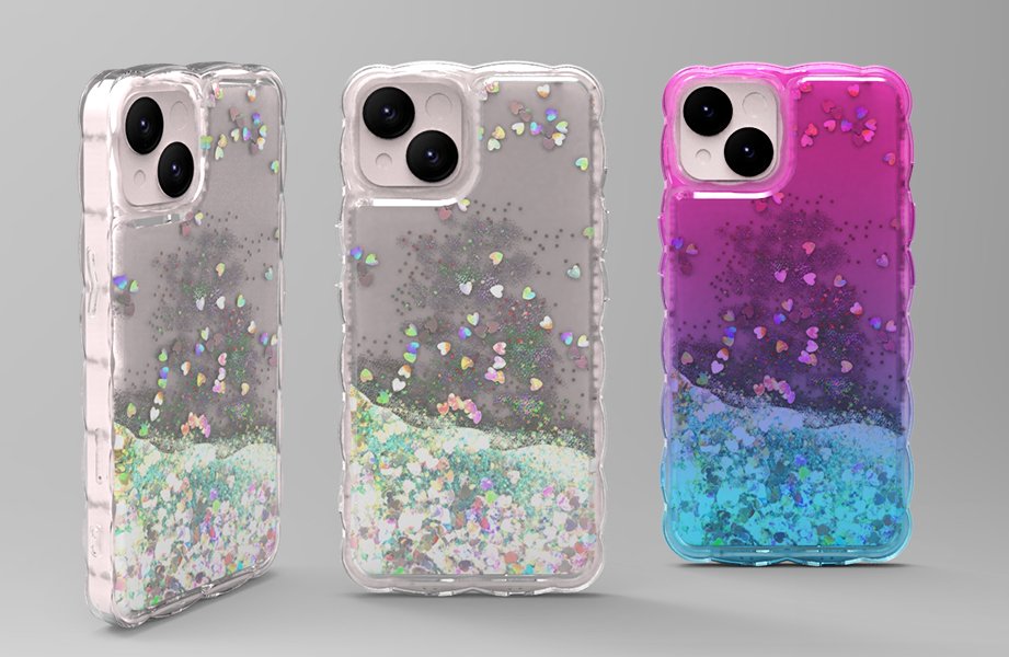 iPhone 13 quicksand liquid glitter cellphone case,protective your iphone